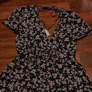 black floral summer romper H&M